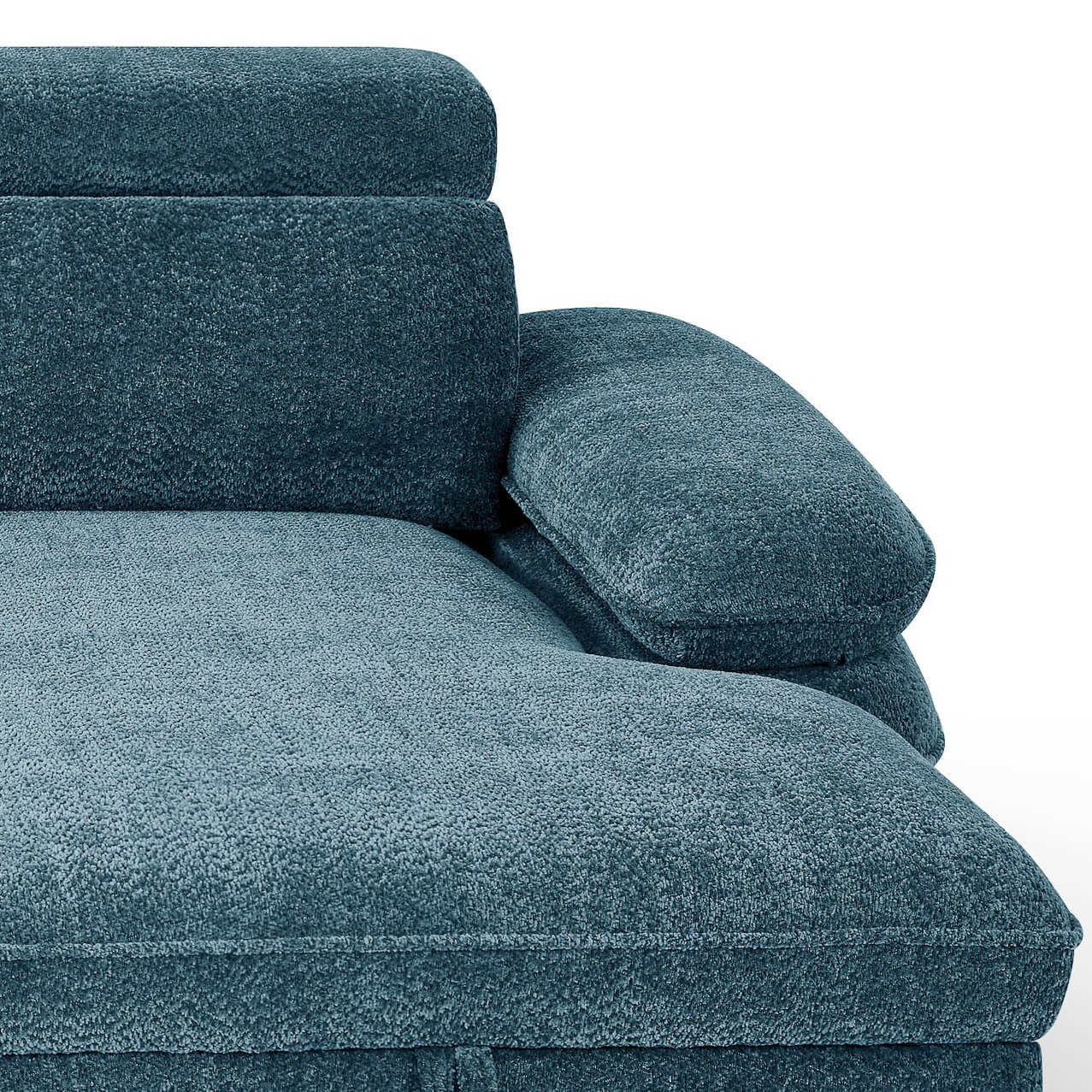 Harlow Blue U Shape Sofa Bed