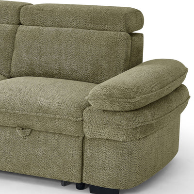 Harlow Green Corner Sofa Bed