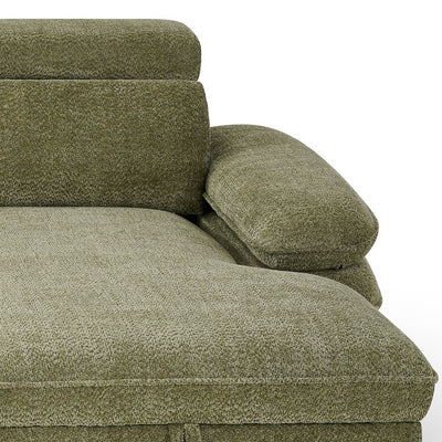 Harlow Green U Shape Sofa Bed