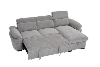 Harlow Grey Corner Sofa Bed