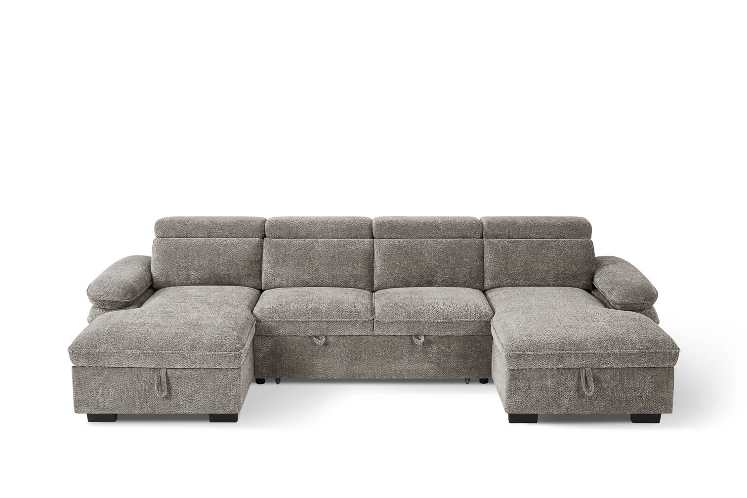 Harlow Grey U Shape Sofa Bed