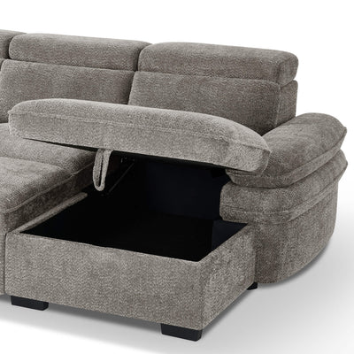 Harlow Grey U Shape Sofa Bed