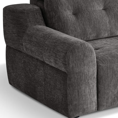 Harrison Grey 3 Seater Power Slider Sofa