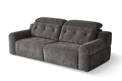 Harrison Grey 3 Seater Power Slider Sofa