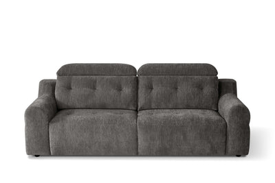 Harrison Grey 3 Seater Power Slider Sofa