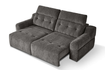 Harrison Grey 3 Seater Power Slider Sofa