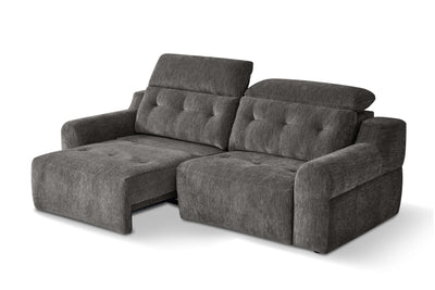 Harrison Grey 3 Seater Power Slider Sofa