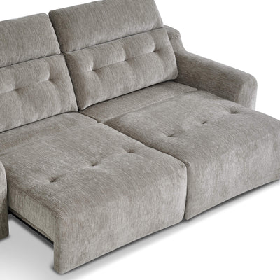Harrison Grey 3 Seater Power Slider Sofa