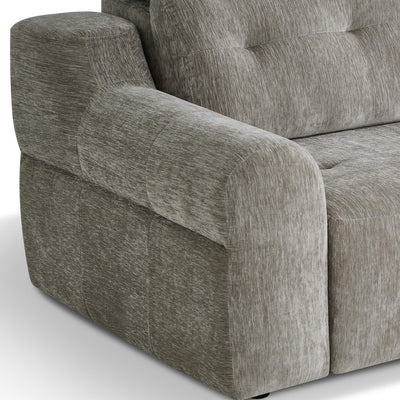 Harrison Grey 3 Seater Power Slider Sofa