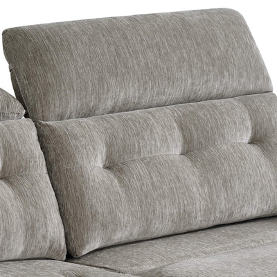 Harrison Grey 3 Seater Power Slider Sofa