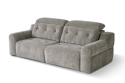 Harrison Grey 3 Seater Power Slider Sofa