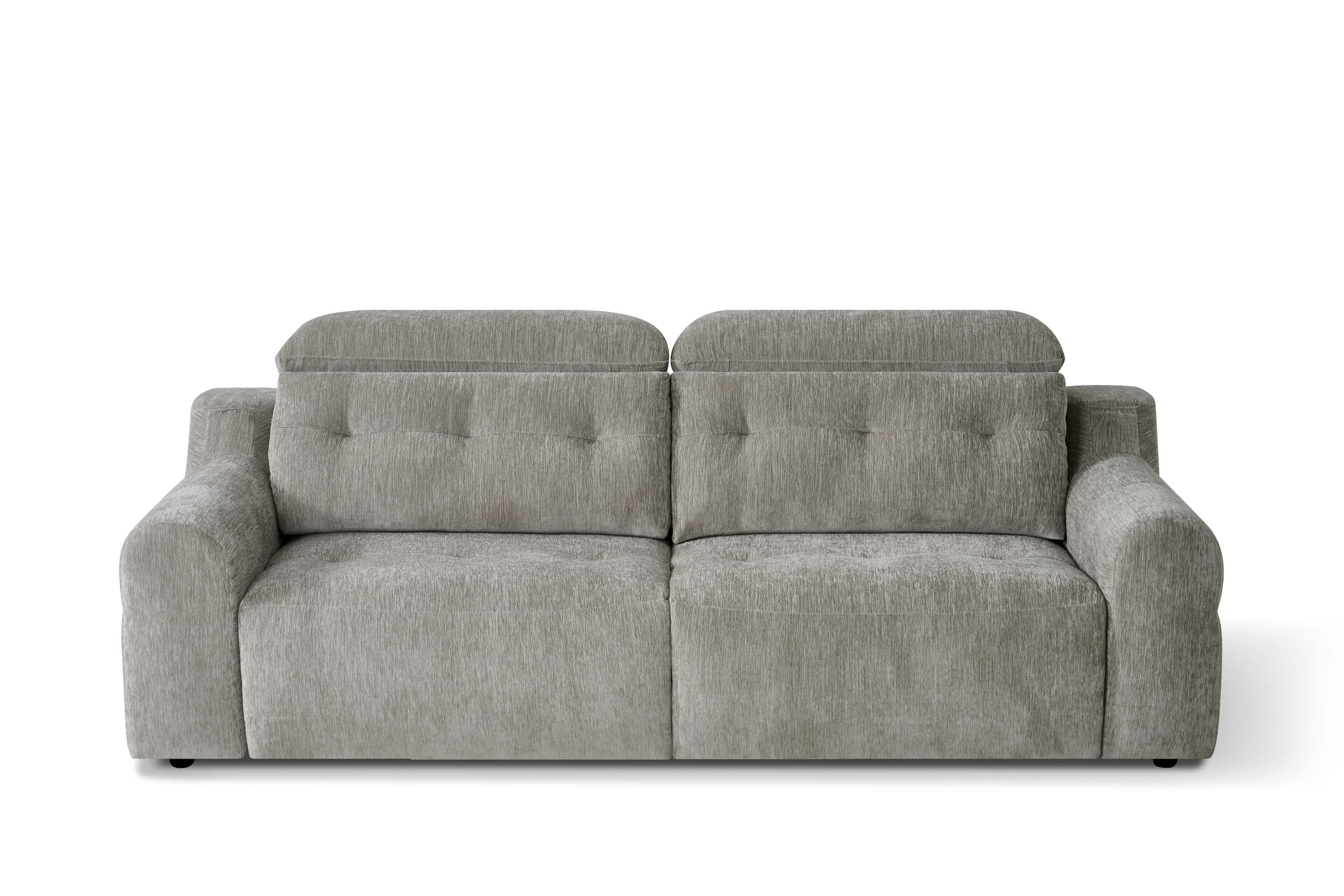 Harrison Grey 3 Seater Power Slider Sofa