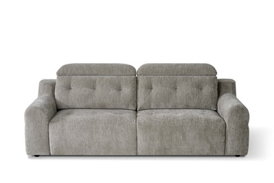 Harrison Grey 3 Seater Power Slider Sofa
