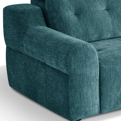 Harrison Teal 3 Seater Power Slider Sofa