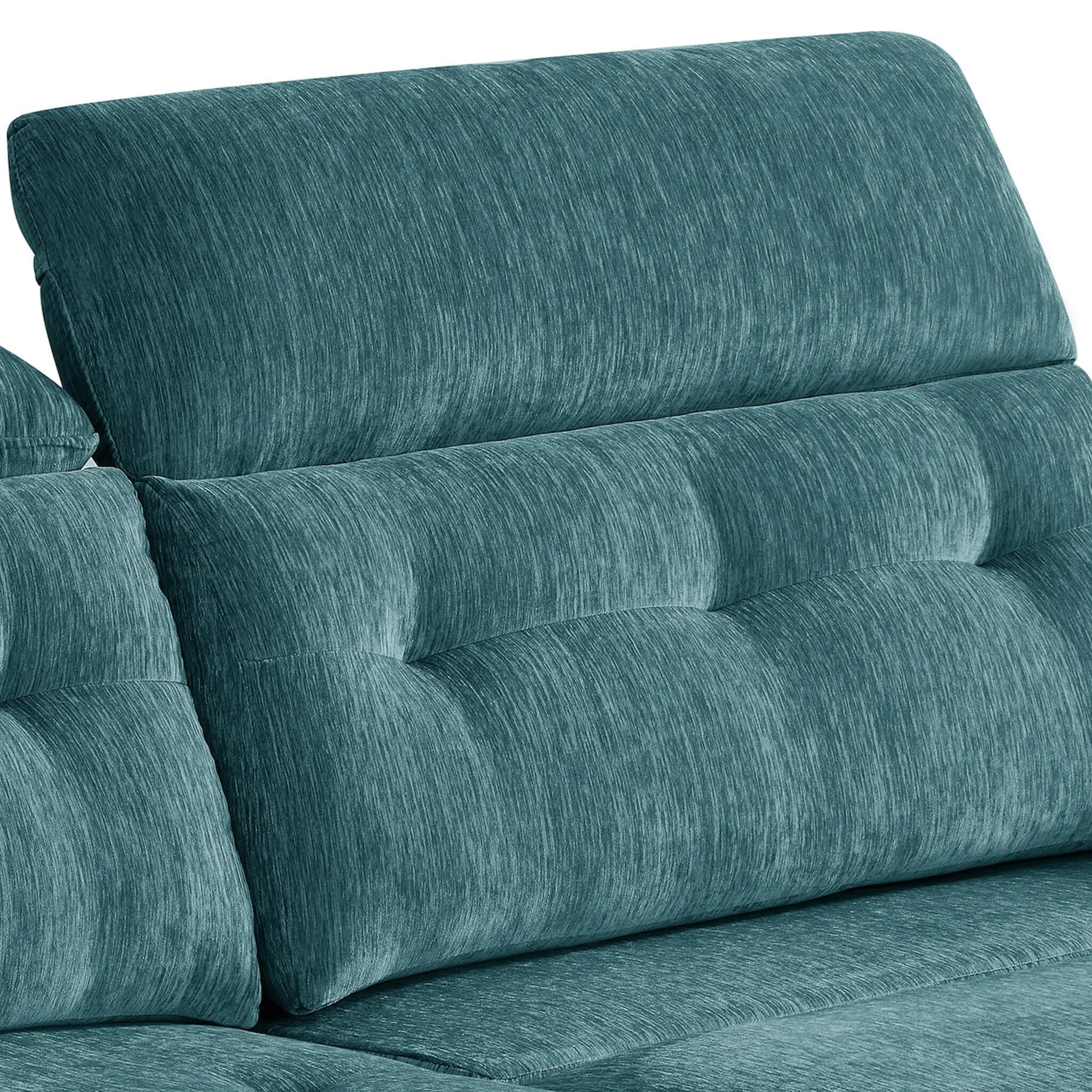 Harrison Teal 3 Seater Power Slider Sofa