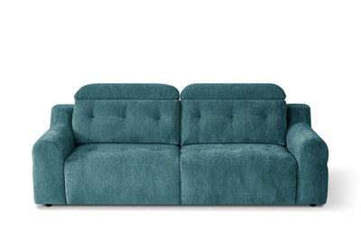Harrison Teal 3 Seater Power Slider Sofa