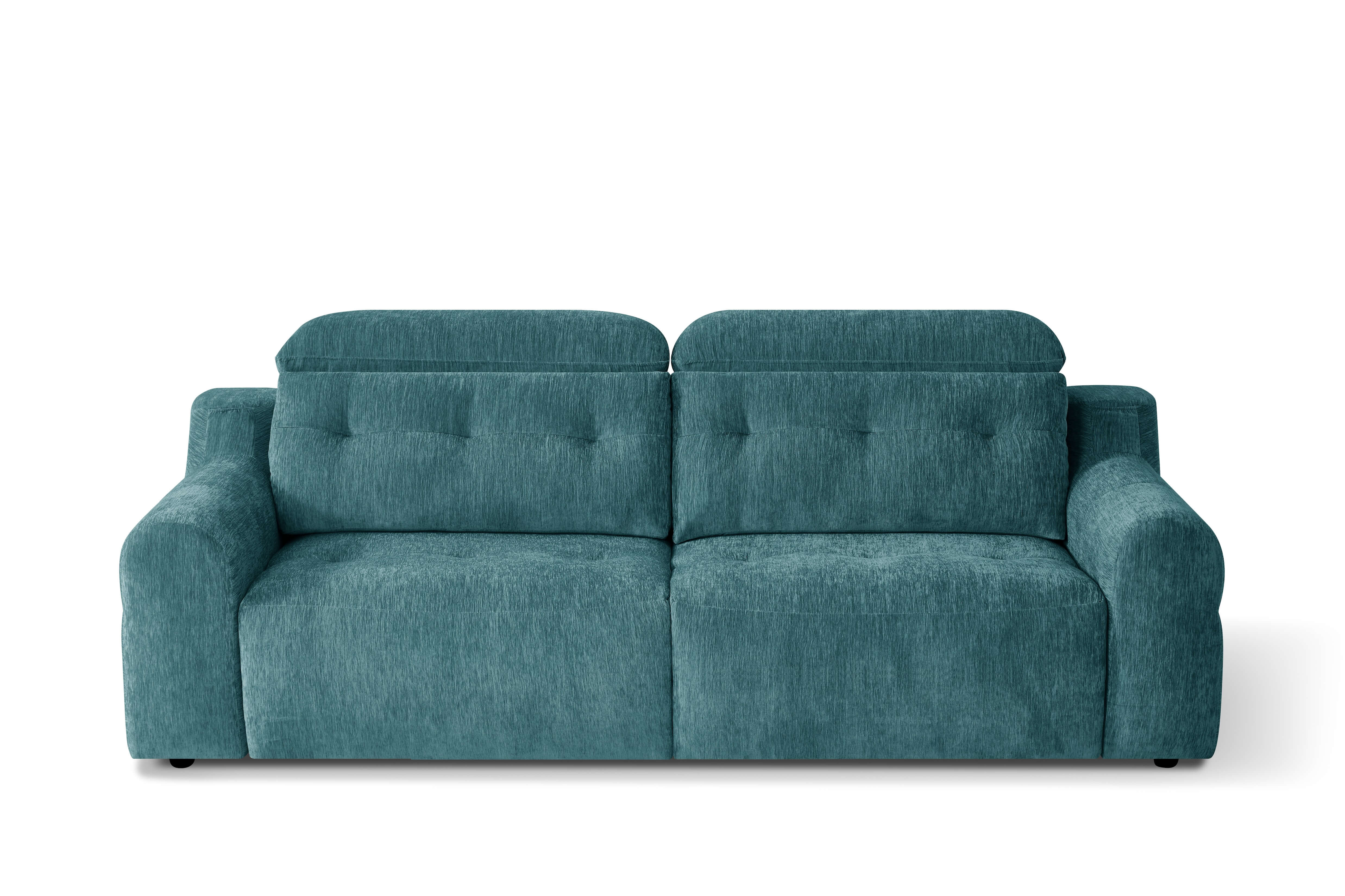Harrison Teal 3 Seater Power Slider Sofa