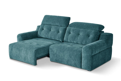 Harrison Teal 3 Seater Power Slider Sofa