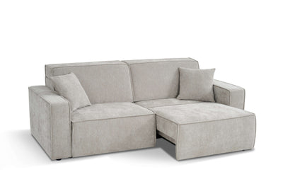 Houston Beige 3 Seater Power Slider Sofa