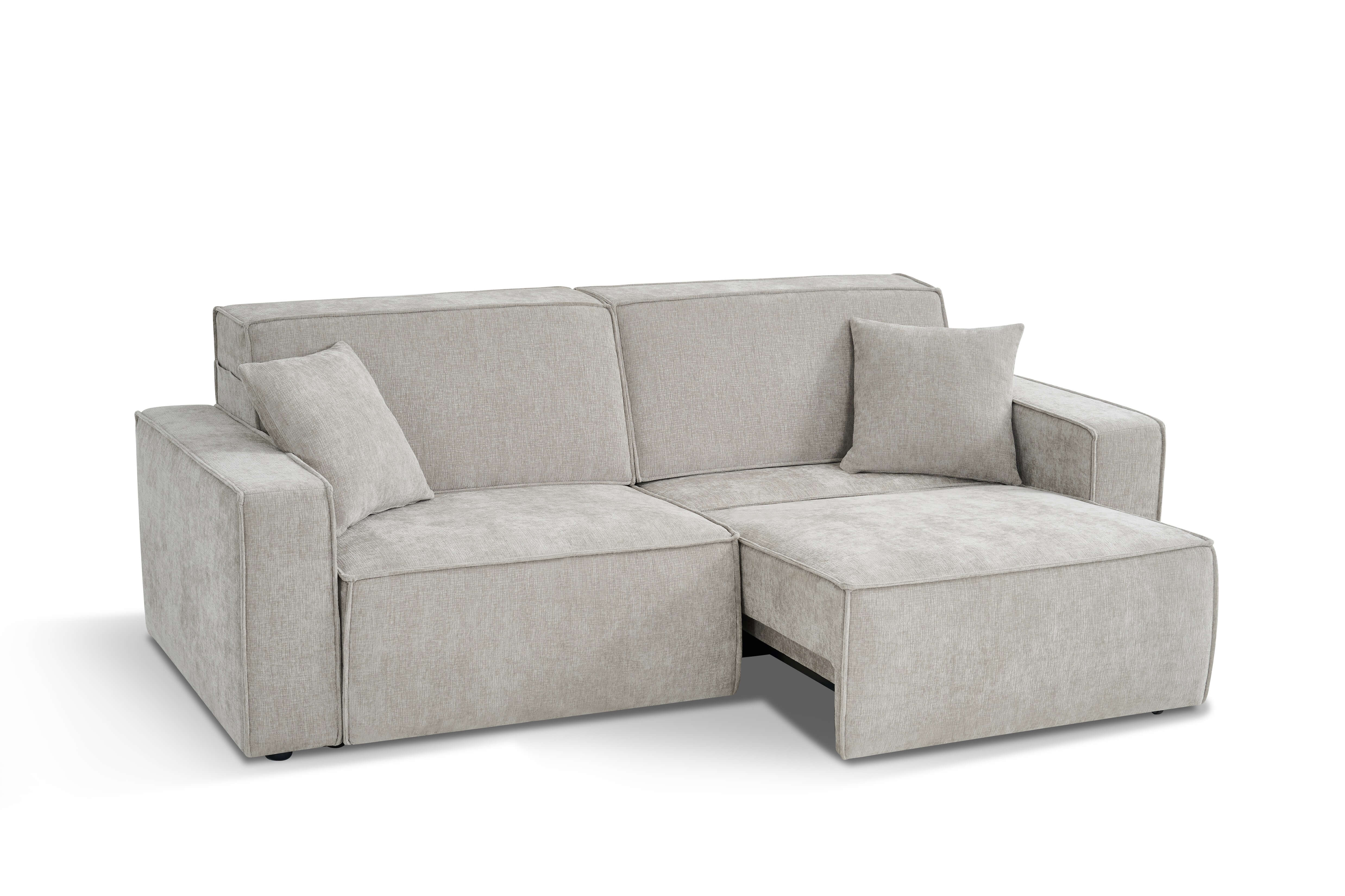 Houston Beige 3 Seater Power Slider Sofa