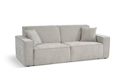 Houston Beige 3 Seater Power Slider Sofa