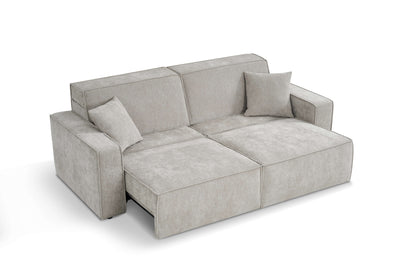 Houston Beige 3 Seater Power Slider Sofa