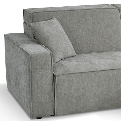 Houston Grey 3 Seater Power Slider Sofa