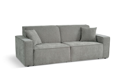 Houston Grey 3 Seater Power Slider Sofa