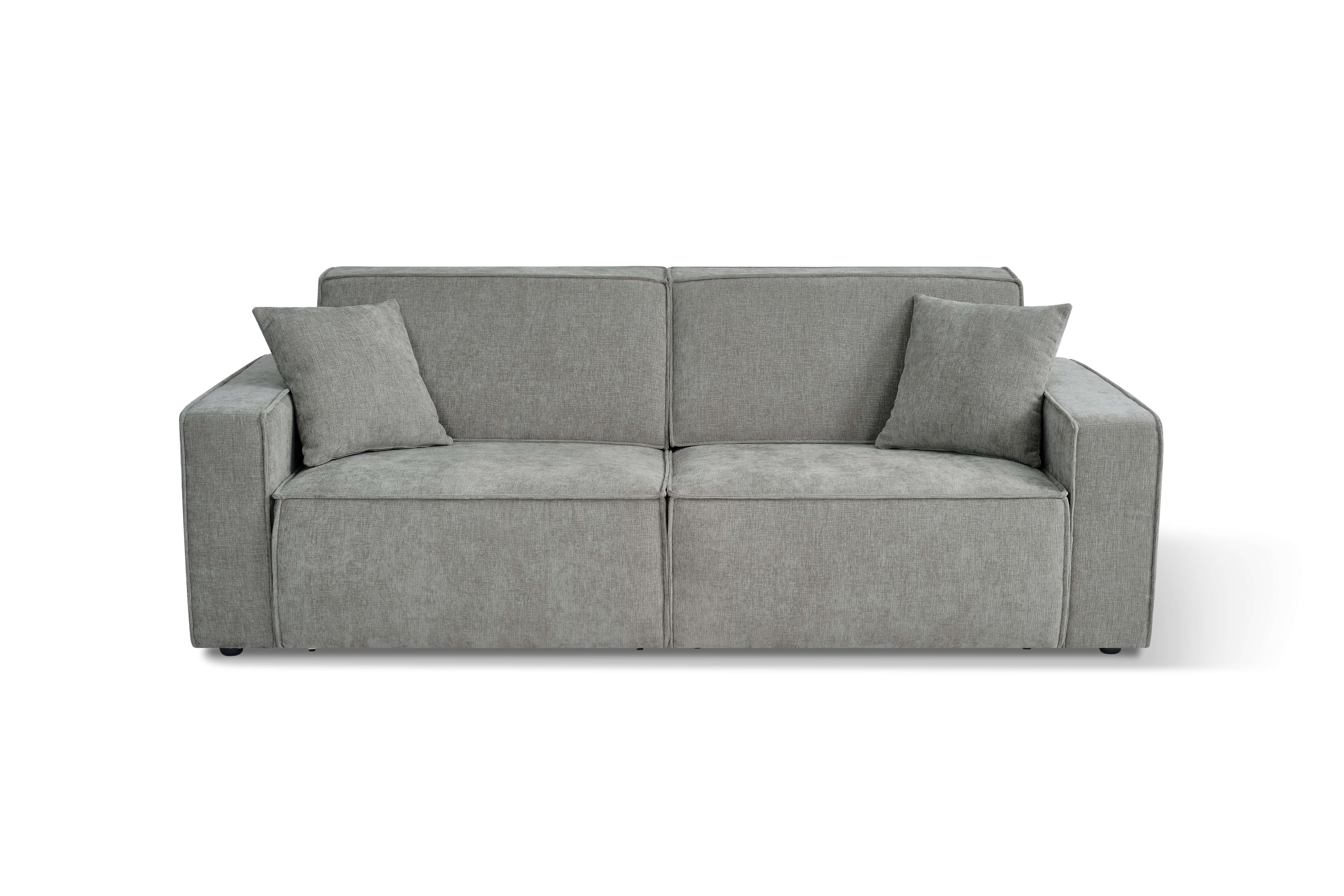 Houston Grey 3 Seater Power Slider Sofa