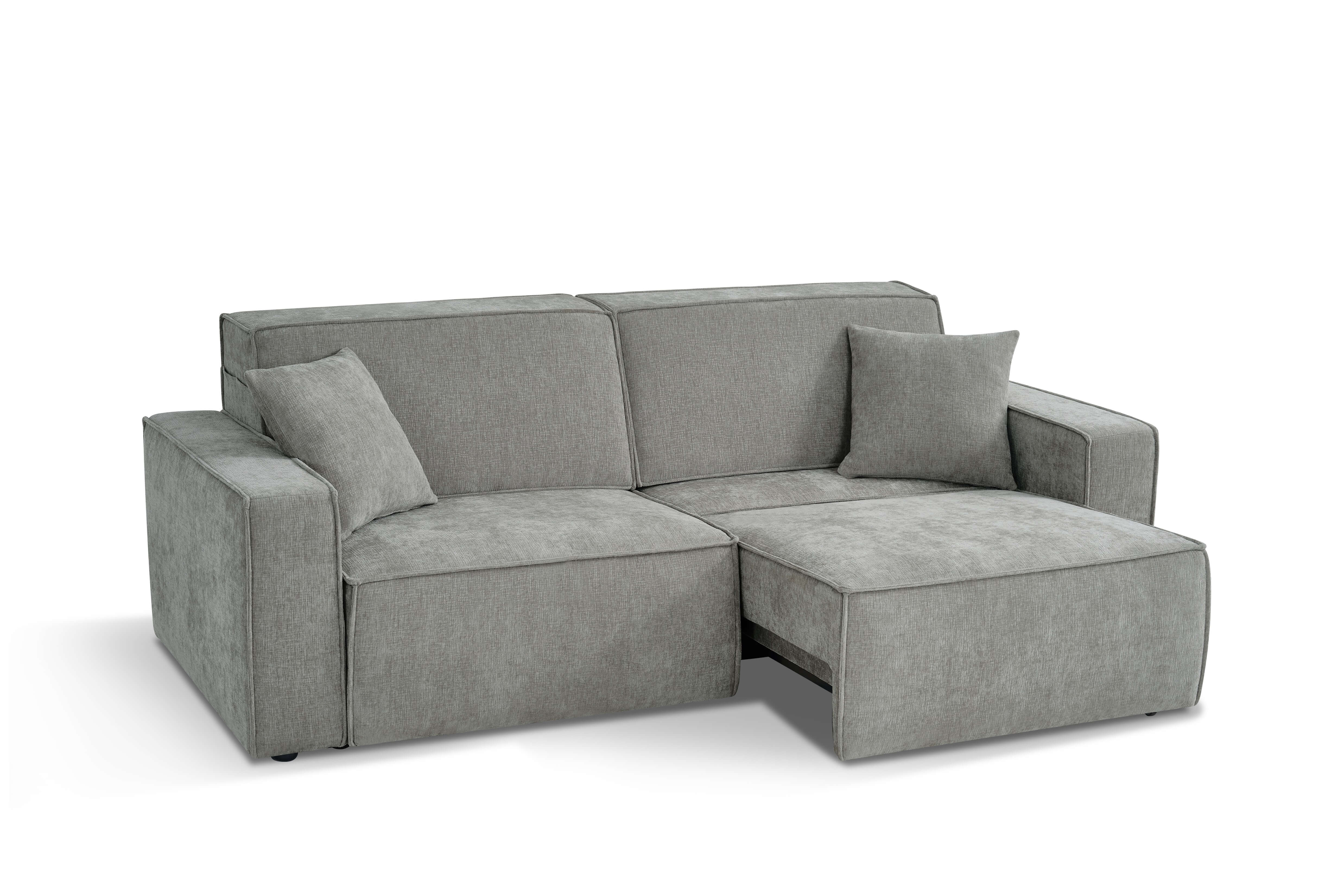Houston Grey 3 Seater Power Slider Sofa