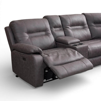 Jackson Grey Power Corner Recliner Sofa