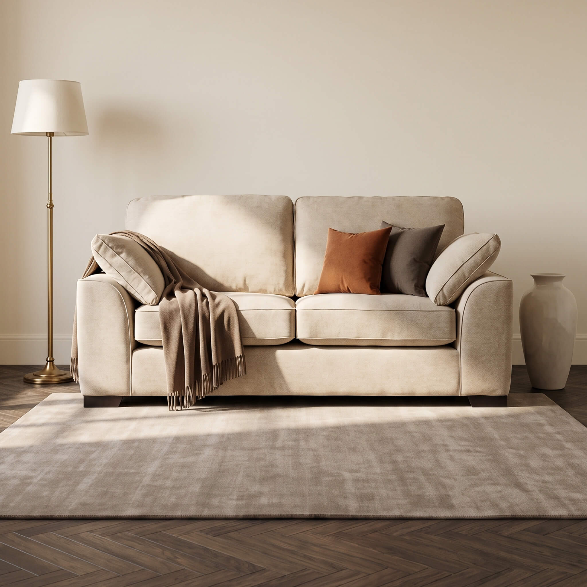 Jasper Beige 3 Seater Sofa