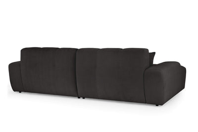 Javix Black Left Corner Sofa