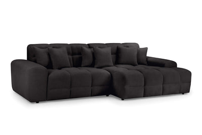 Javix Black Right Corner Sofa