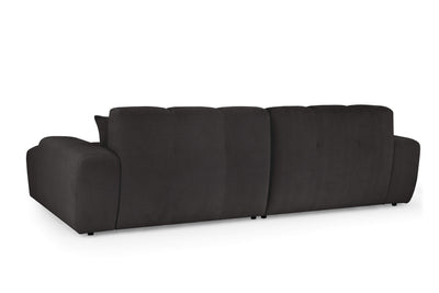 Javix Black Right Corner Sofa