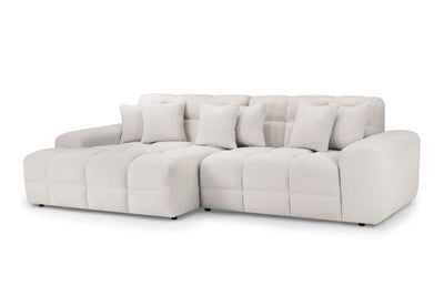 Javix Beige Left Corner Sofa