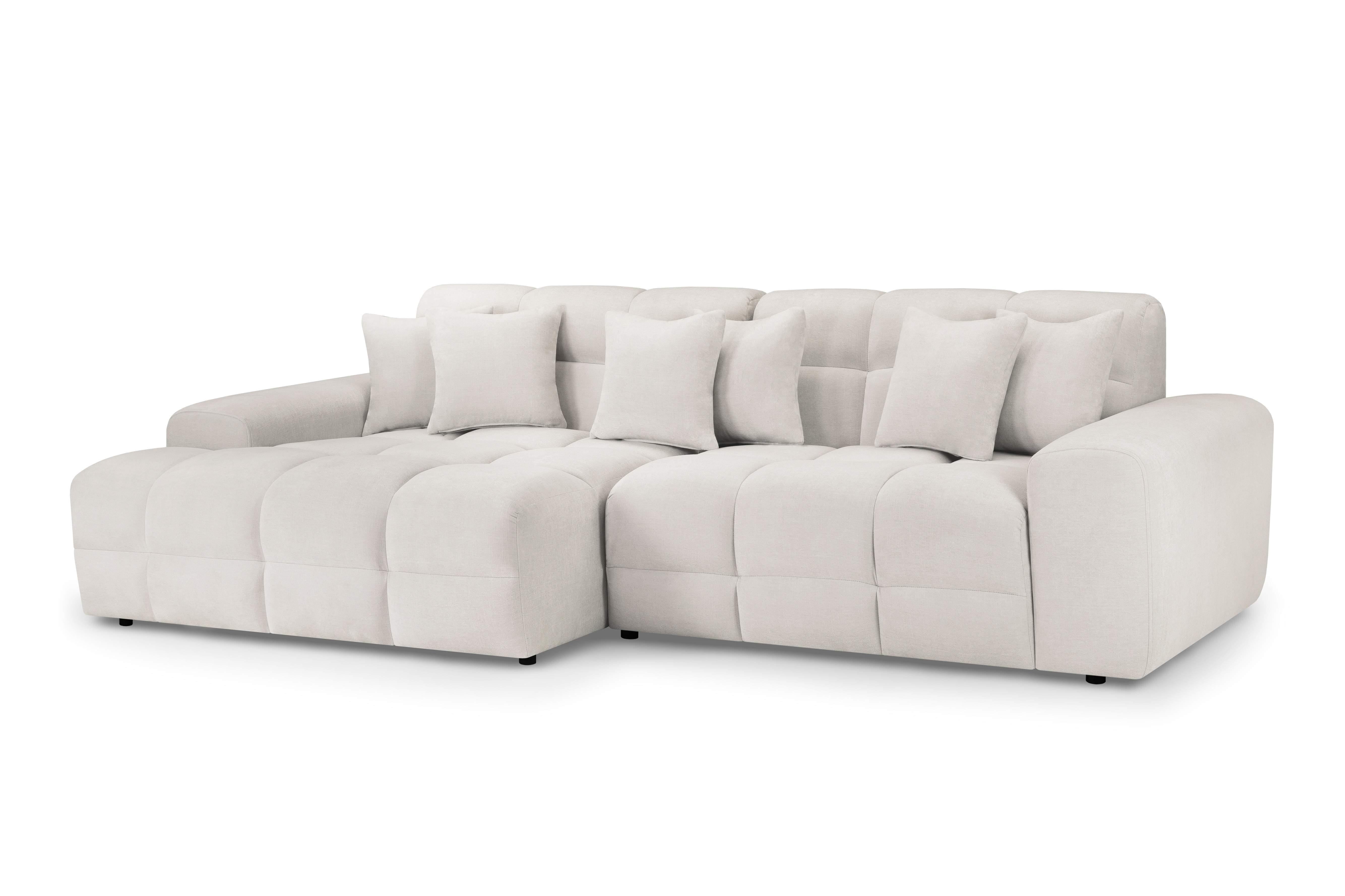 Javix Beige Left Corner Sofa