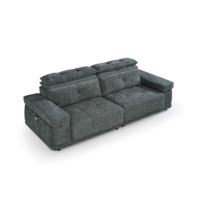Kendal Grey 3 Seater Floating Power Slider Sofa