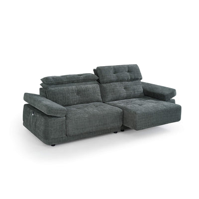 Kendal Grey 3 Seater Floating Power Slider Sofa