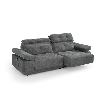 Kendal Grey 3 Seater Floating Power Slider Sofa