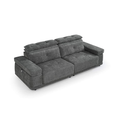 Kendal Grey 3 Seater Floating Power Slider Sofa