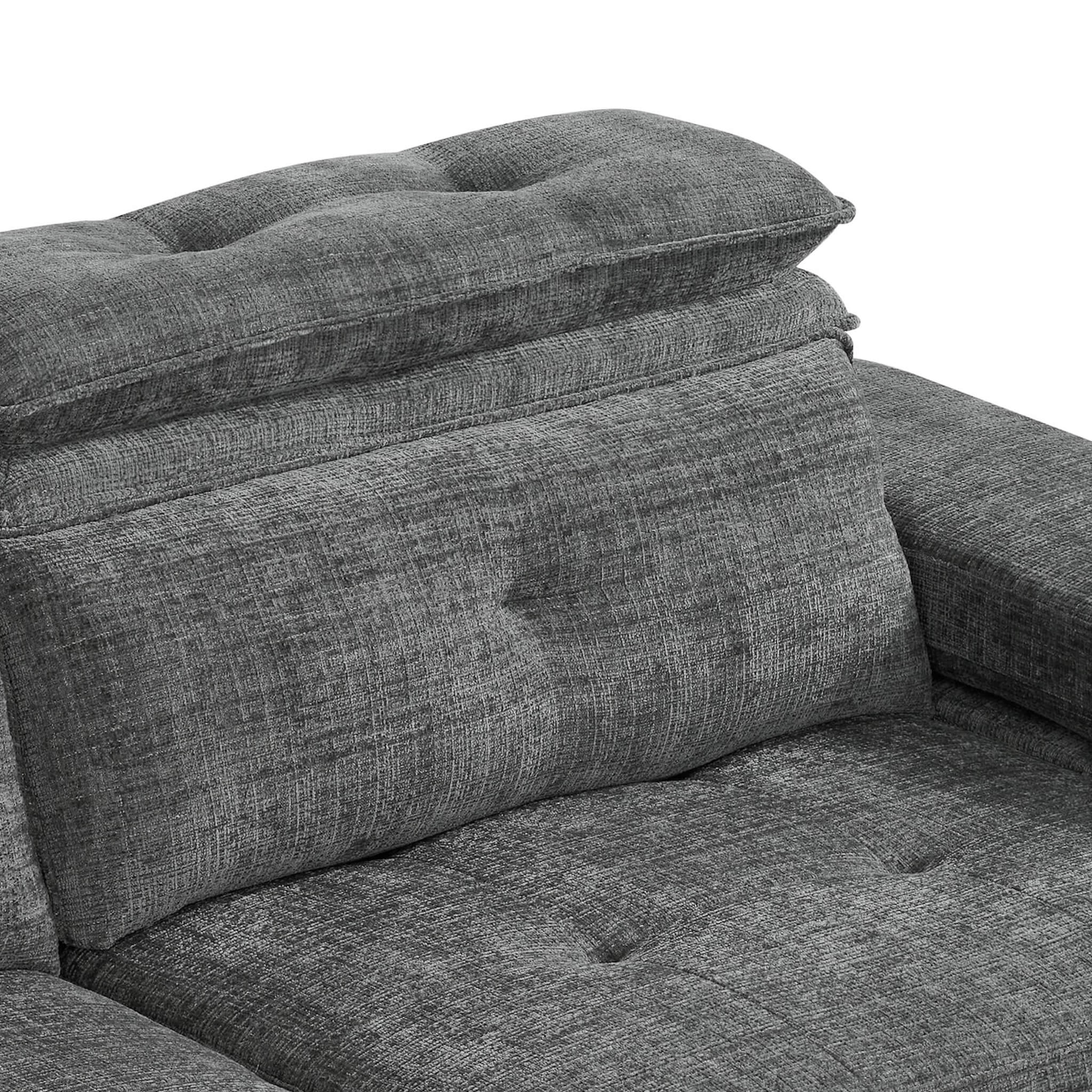 Kendal Grey 3 Seater Floating Power Slider Sofa