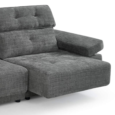 Kendal Grey 3 Seater Floating Power Slider Sofa