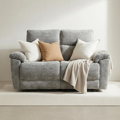 Klint Grey 2 Seater Power Recliner Sofa