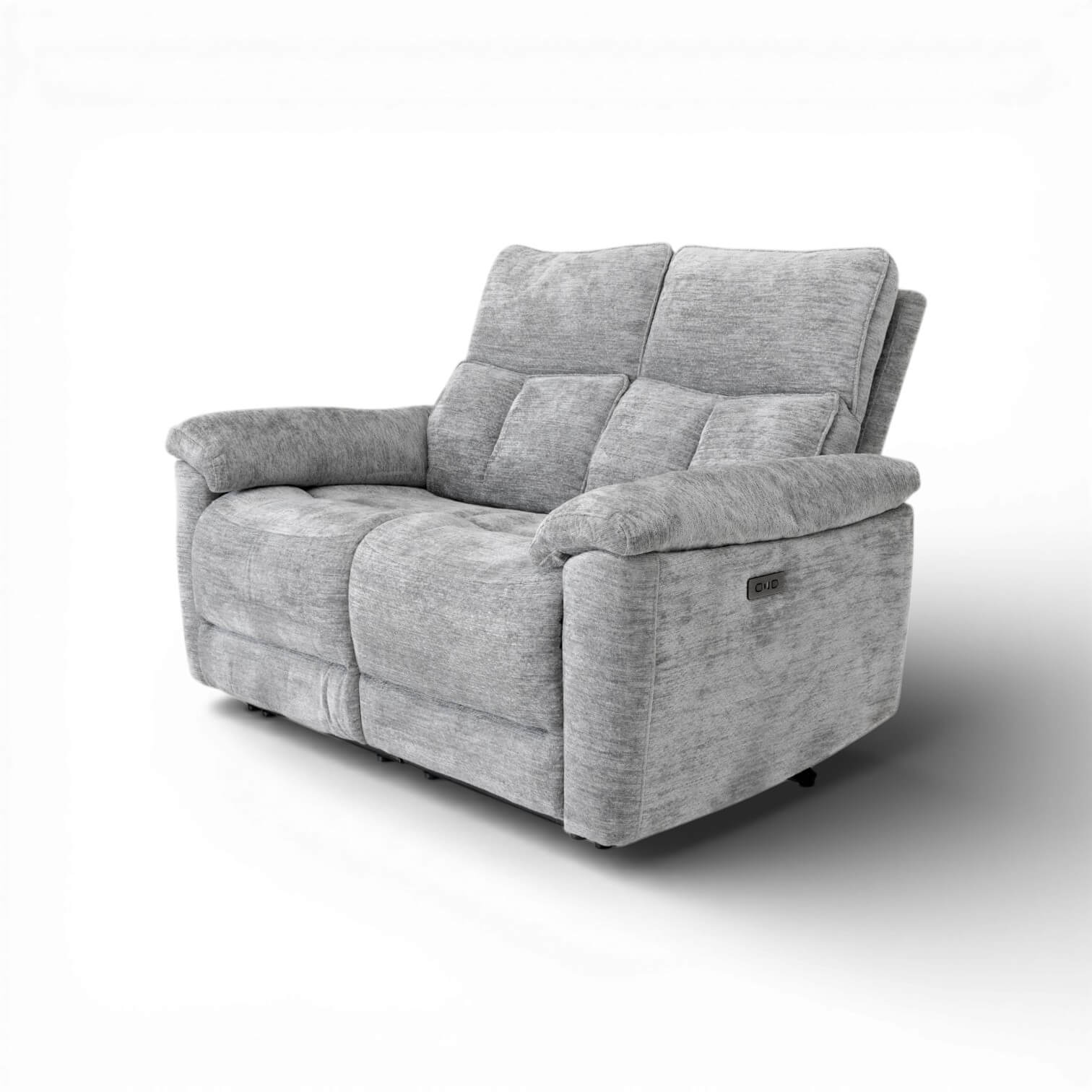 Klint Grey 2 Seater Power Recliner Sofa