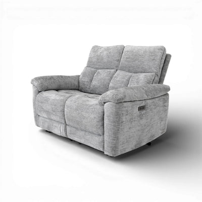 Klint Grey 2 Seater Power Recliner Sofa