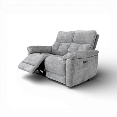 Klint Grey 2 Seater Power Recliner Sofa