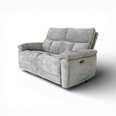 Klint Grey 3 Seater Power Recliner Sofa