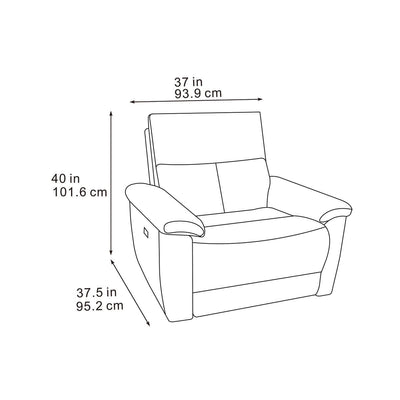 Klint Grey Power Recliner Armchair