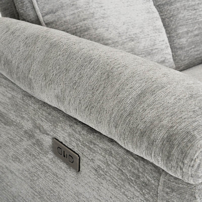 Klint Grey 3 Seater Power Recliner Sofa